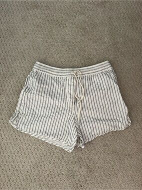 Zara DRAWSTRING STRIPED SHORTS